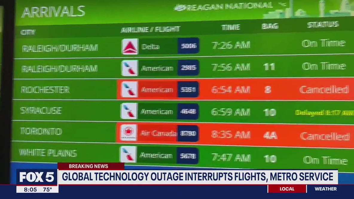 DC Metro, airports impacted by global tech outages